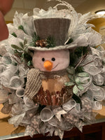 Rustic Snowman Wreath