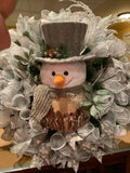 Rustic Snowman Wreath