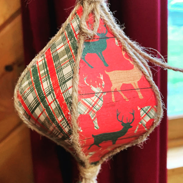 Rustic Christmas Tree Ornament