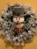 Rustic Snowman Wreath