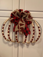 Buffalo Check Bead Wreath