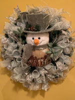 Rustic Snowman Wreath