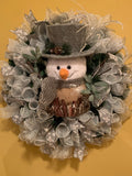 Rustic Snowman Wreath