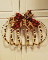 Buffalo Check Bead Wreath