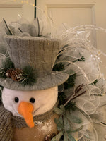 Rustic Snowman Wreath