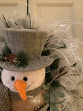 Rustic Snowman Wreath